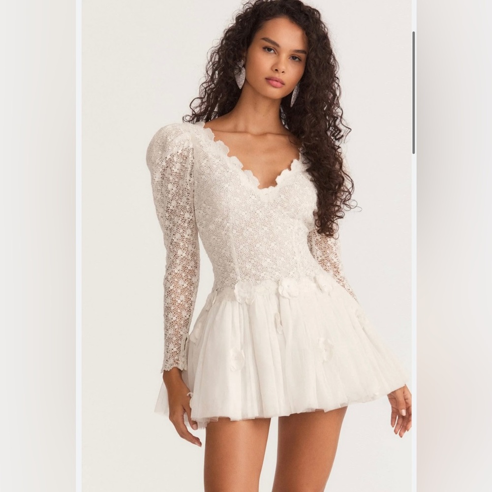 LoveShackFancy Veralynne Mini Dress